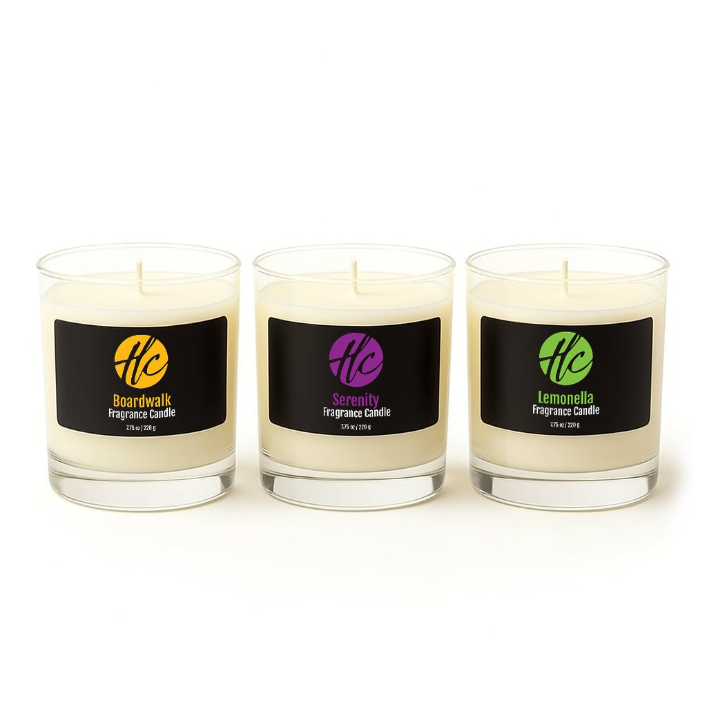 Halcyon Coast 3-pack candle bundle with clean coastal scents