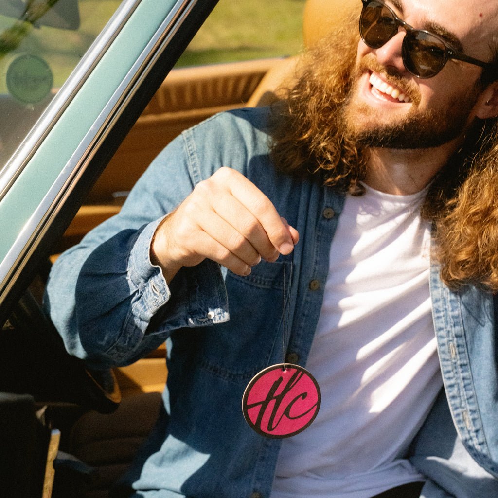 Cali Dream fragrance card hanging in bedroom or car for warm scent