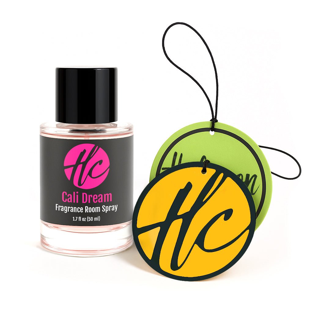 Halcyon Coast bundle with 1 fragrance room spray and 2 scented fragrance cards